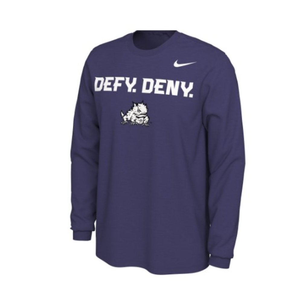 Nike TCU Horned Frogs Long Sleeve T-Shirt -‎ NWT